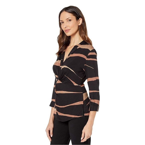 NIC+ZOE Abstract Animal Top Multi SZ SM - Picture 1 of 6